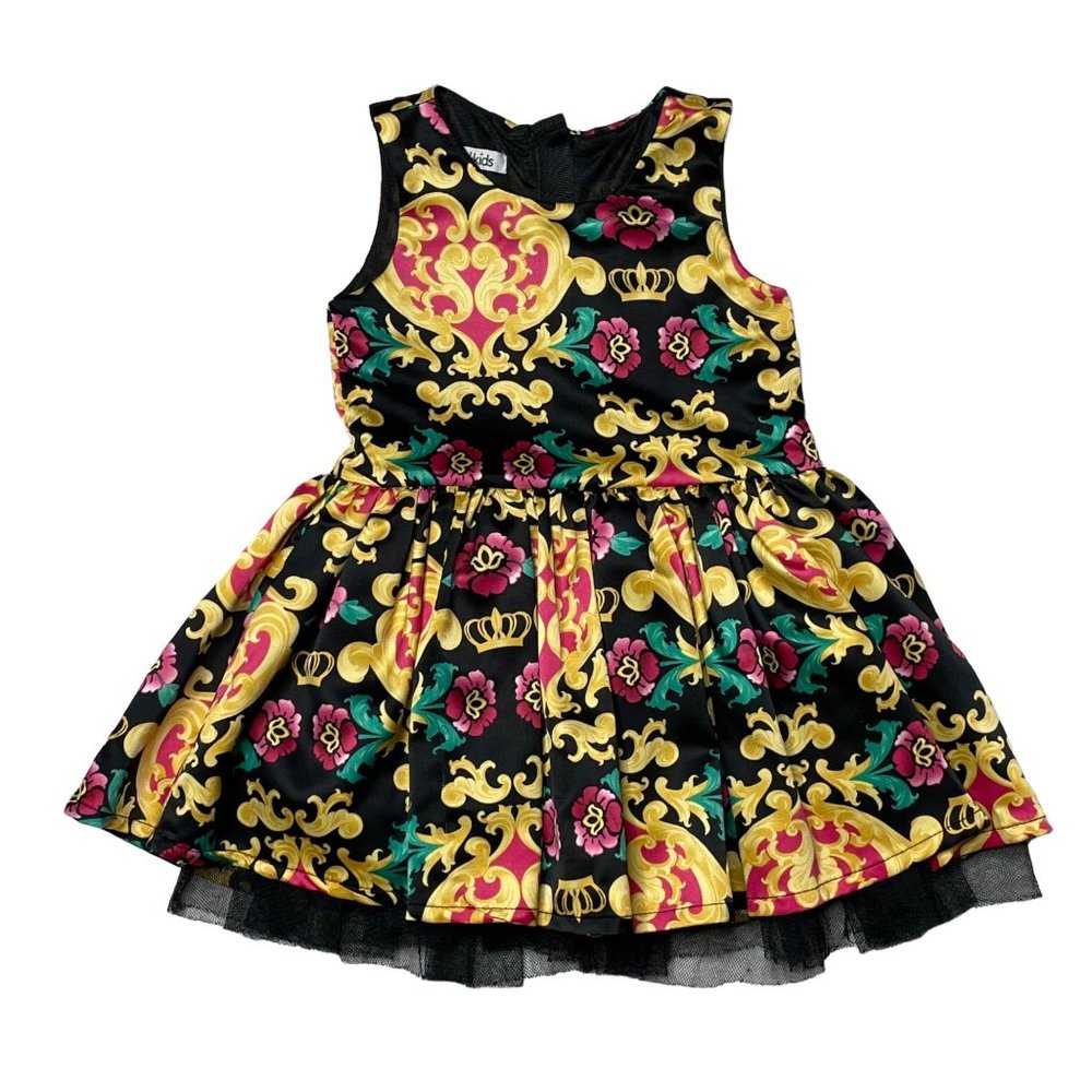 FabKids 2 satin party dress black